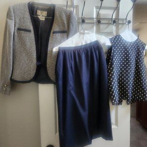 3 piece Vintage Valentino size 6 suit